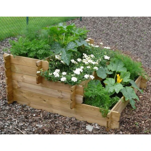 Moestuin Trapvorm 100 × 100 × 40 Cm - Afbeelding 2